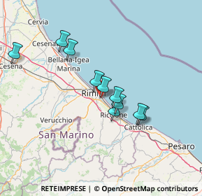 Mappa Via Atto Vannucci, 47924 Rimini RN, Italia (22.90933)