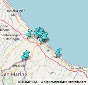 Mappa Viale delle Rimembranze, 47924 Rimini RN, Italia (4.28545)