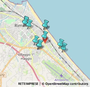 Mappa Viale delle Rimembranze, 47924 Rimini RN, Italia (1.38455)