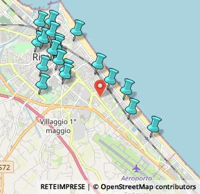 Mappa Viale delle Rimembranze, 47924 Rimini RN, Italia (2.21474)