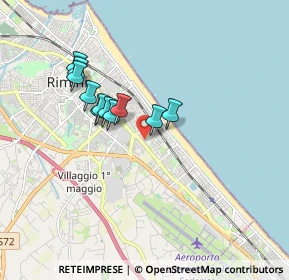 Mappa Viale delle Rimembranze, 47924 Rimini RN, Italia (1.44364)