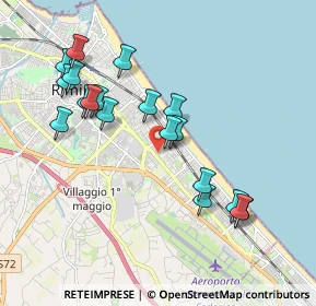 Mappa Viale delle Rimembranze, 47924 Rimini RN, Italia (1.95684)