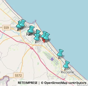 Mappa Viale delle Rimembranze, 47924 Rimini RN, Italia (3.04917)