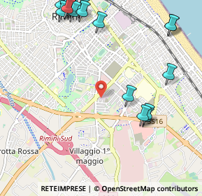 Mappa Via Scrivia, 47923 Rimini RN, Italia (1.49053)