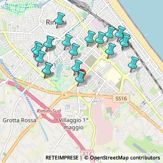 Mappa Via Scrivia, 47923 Rimini RN, Italia (1.09)