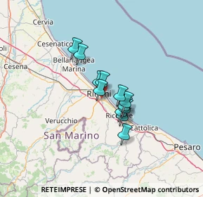 Mappa Via Scrivia, 47923 Rimini RN, Italia (8.44167)