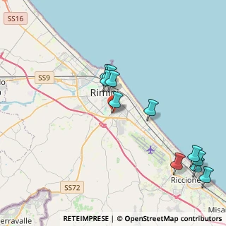 Mappa Via Scrivia, 47923 Rimini RN, Italia (4.51636)