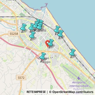 Mappa Via Scrivia, 47923 Rimini RN, Italia (1.72917)