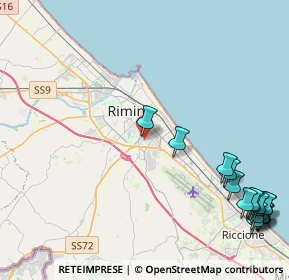 Mappa Via Filippo Turati, 47923 Rimini RN, Italia (6.43294)