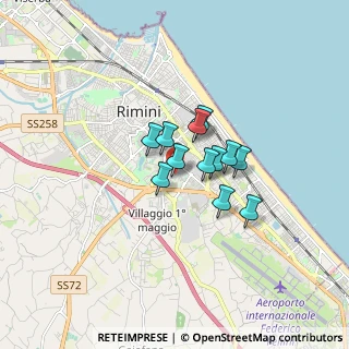 Mappa Via Filippo Turati, 47923 Rimini RN, Italia (1.03083)