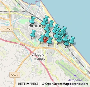 Mappa Via Filippo Turati, 47923 Rimini RN, Italia (1.238)