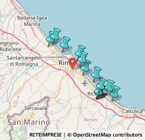 Mappa Via Filippo Turati, 47923 Rimini RN, Italia (6.61857)