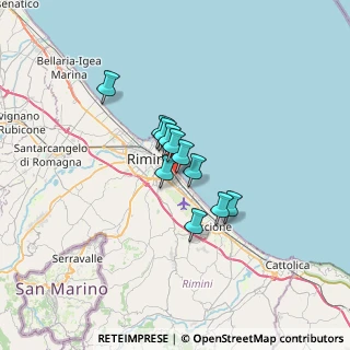Mappa Viale San Francesco, 47923 Bellariva RN, Italia (4.01909)