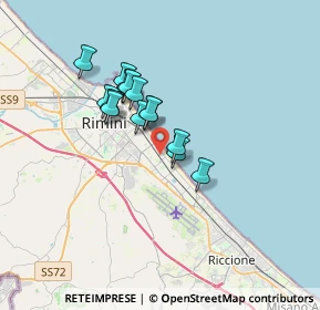 Mappa Viale San Francesco, 47923 Bellariva RN, Italia (2.57286)