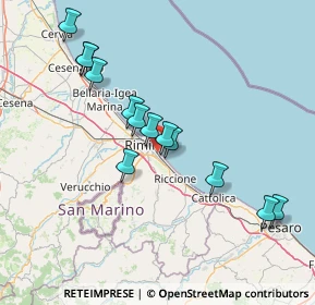 Mappa Viale San Francesco, 47923 Bellariva RN, Italia (14.38154)