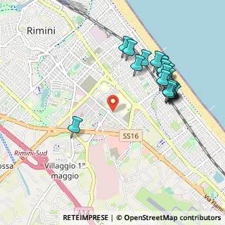 Mappa Via Marco Anneo Lucano, 47923 Rimini RN, Italia (1.062)