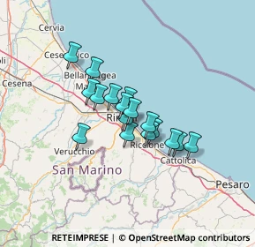 Mappa Via Marco Anneo Lucano, 47923 Rimini RN, Italia (9.03294)