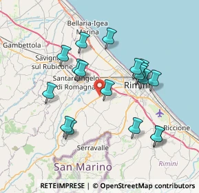 Mappa Via Sarzana Rimini, 47923 Rimini RN, Italia (7.285)