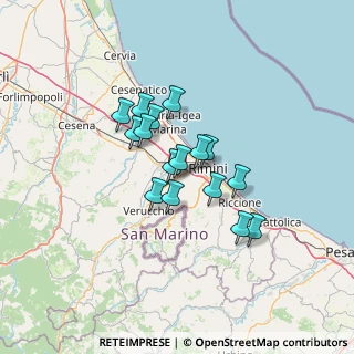 Mappa Via Sarzana Rimini, 47923 Rimini RN, Italia (9.75563)