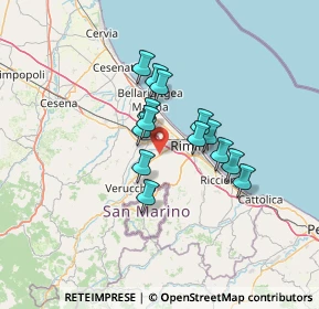 Mappa Via Sarzana Rimini, 47923 Rimini RN, Italia (9.82714)