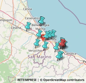 Mappa Via Sarzana Rimini, 47923 Rimini RN, Italia (11.31053)