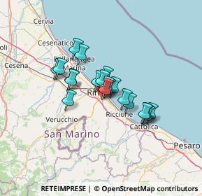 Mappa Viale della Repubblica, 47923 Rimini RN, Italia (9.198)