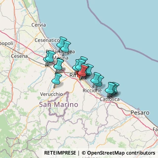 Mappa Viale della Repubblica, 47900 Rimini RN, Italia (9.198)