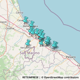Mappa Viale della Repubblica, 47900 Rimini RN, Italia (8.34875)