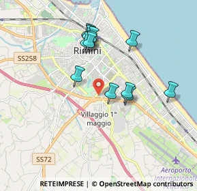 Mappa Viale della Repubblica, 47923 Rimini RN, Italia (1.70846)