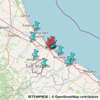 Mappa Via Pomposa, 47923 Rimini RN, Italia (8.89083)