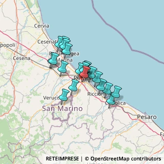 Mappa Via Pomposa, 47923 Rimini RN, Italia (9.434)