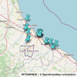Mappa Via Pomposa, 47923 Rimini RN, Italia (8.13053)
