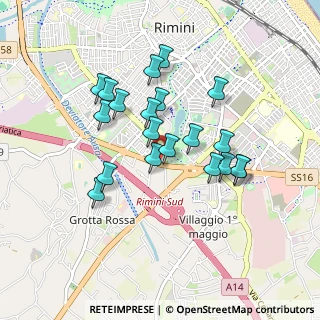 Mappa Via Pomposa, 47923 Rimini RN, Italia (0.7885)
