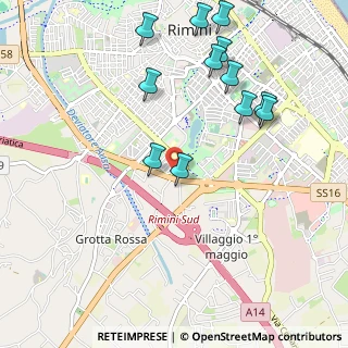 Mappa Via Pomposa, 47923 Rimini RN, Italia (1.17167)