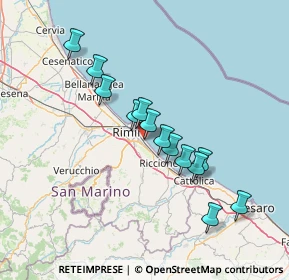 Mappa Viale Perugini, 47924 Rimini RN, Italia (12.50462)