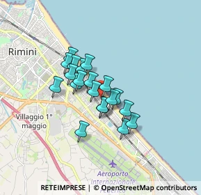 Mappa Viale Perugini, 47924 Rimini RN, Italia (1.169)