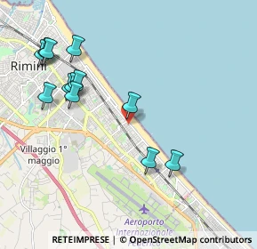Mappa Viale Perugini, 47924 Rimini RN, Italia (2.2225)