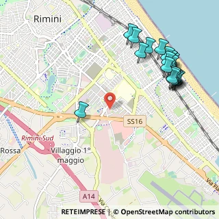Mappa Via Macanno, 47923 Rimini RN, Italia (1.279)