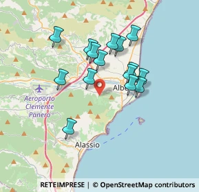 Mappa Via alla Costa, 17031 Albenga SV, Italia (3.084)