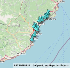 Mappa Via alla Costa, 17031 Albenga SV, Italia (8.93182)