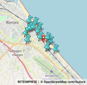 Mappa Viale Portofino, 47924 Rimini RN, Italia (1.21867)