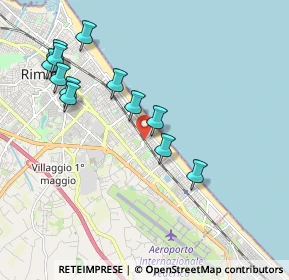 Mappa Viale Portofino, 47924 Rimini RN, Italia (2.0725)