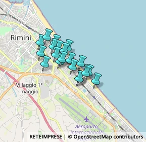 Mappa Viale Portofino, 47924 Rimini RN, Italia (1.121)