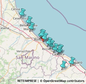 Mappa Viale Portofino, 47924 Rimini RN, Italia (12.53462)