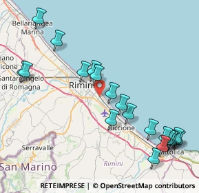 Mappa Viale Portofino, 47924 Rimini RN, Italia (9.941)