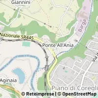 Mapa Coreglia Antelminelli