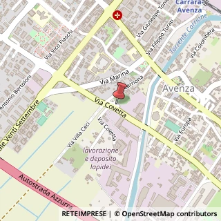 Mappa Via Covetta, 54033 Carrara, Massa-Carrara (Toscana)