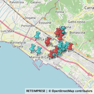 Mappa Via A. Bertoloni, 54033 Carrara MS, Italia (1.3355)