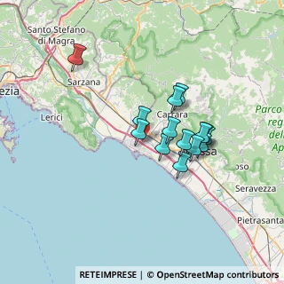 Mappa Via A. Bertoloni, 54033 Carrara MS, Italia (5.57929)