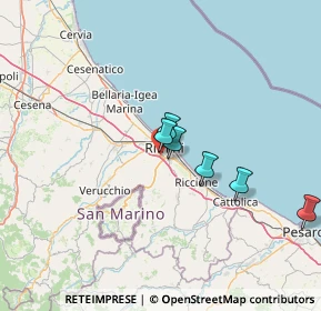 Mappa Via Marte, 47923 Rimini RN, Italia (33.4425)
